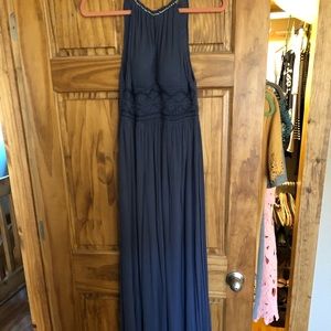 Maxi dress with keyhole front and gem detailing